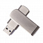 USB flash-карта SWING METAL (32Гб), серебристая, 5,3х1,7х0,9 см, металл с логотипом в Екатеринбурге заказать по выгодной цене в кибермаркете AvroraStore