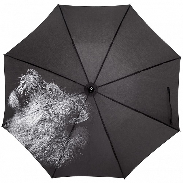 Зонт-трость Like a Lion с логотипом в Екатеринбурге заказать по выгодной цене в кибермаркете AvroraStore