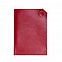 Чехол для паспорта PURE 140*90 мм., застежка на кнопке, натуральная кожа (фактурная), красный с логотипом в Екатеринбурге заказать по выгодной цене в кибермаркете AvroraStore