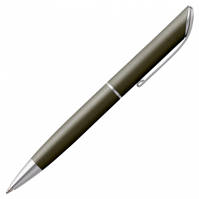 Ручка шариковая Glide, темно-серая с логотипом в Екатеринбурге заказать по выгодной цене в кибермаркете AvroraStore