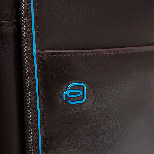 Сумка мужская для ноутбука Piquadro Blue Square, коричневая с логотипом в Екатеринбурге заказать по выгодной цене в кибермаркете AvroraStore