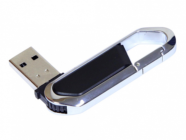 USB 2.0- флешка на 16 Гб в виде карабина с логотипом в Екатеринбурге заказать по выгодной цене в кибермаркете AvroraStore