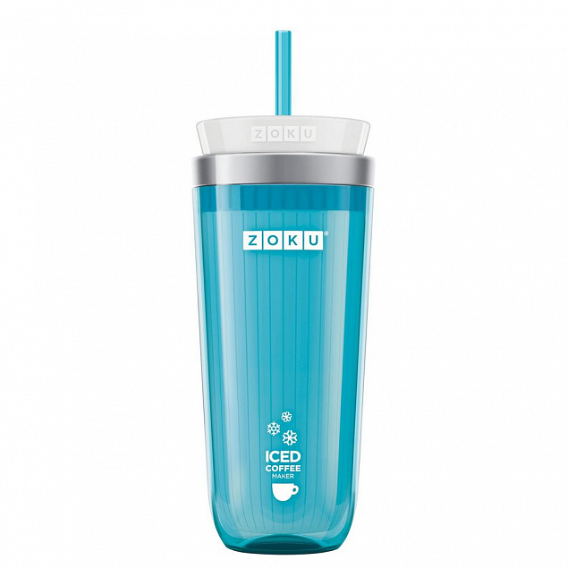Стакан для охлаждения напитков Iced Coffee Maker, голубой с логотипом в Екатеринбурге заказать по выгодной цене в кибермаркете AvroraStore