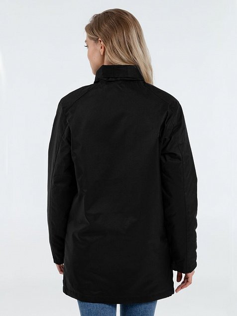 Куртка на стеганой подкладке ROBYN, черная с логотипом в Екатеринбурге заказать по выгодной цене в кибермаркете AvroraStore
