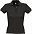 Рубашка поло женская PEOPLE 210, черная с логотипом в Екатеринбурге заказать по выгодной цене в кибермаркете AvroraStore