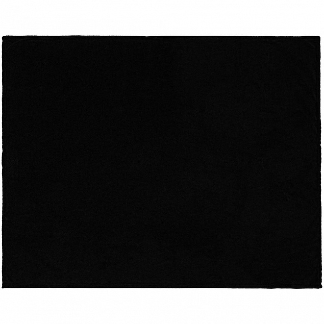 Плед Plush, черный с логотипом в Екатеринбурге заказать по выгодной цене в кибермаркете AvroraStore