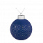 Елочный шар Chain, 8 см, синий с логотипом в Екатеринбурге заказать по выгодной цене в кибермаркете AvroraStore