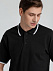 Рубашка поло мужская с контрастной отделкой PRACTICE 270 черная с логотипом в Екатеринбурге заказать по выгодной цене в кибермаркете AvroraStore