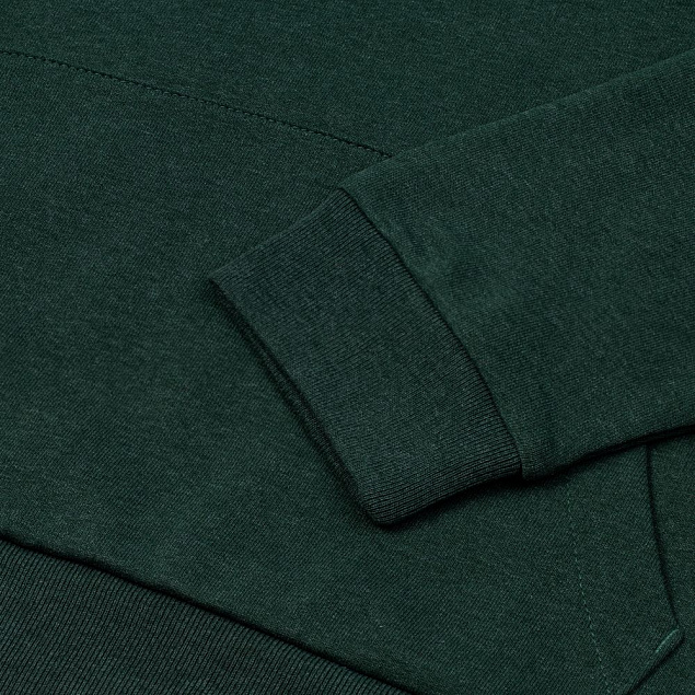 Толстовка с капюшоном унисекс Hoodie, темно-зеленый меланж с логотипом в Екатеринбурге заказать по выгодной цене в кибермаркете AvroraStore