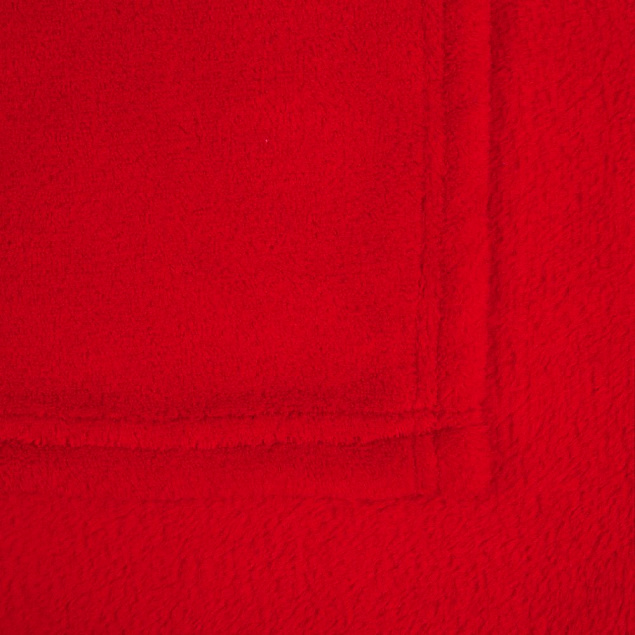 Плед Plush, красный с логотипом в Екатеринбурге заказать по выгодной цене в кибермаркете AvroraStore