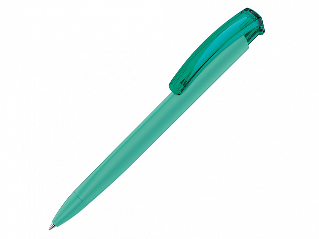 Ручка пластиковая шариковая трехгранная TRINITY K transparent GUM soft-touch с логотипом в Екатеринбурге заказать по выгодной цене в кибермаркете AvroraStore
