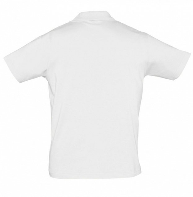 Рубашка поло мужская Prescott Men 170, белая с логотипом в Екатеринбурге заказать по выгодной цене в кибермаркете AvroraStore
