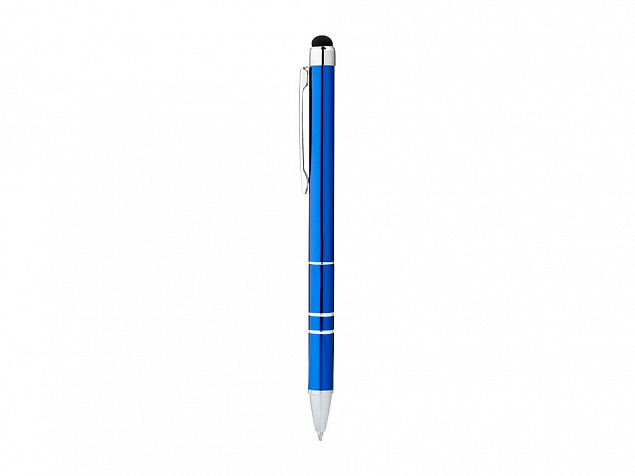 Ручка-стилус шариковая Charleston, синий, черные чернила с логотипом в Екатеринбурге заказать по выгодной цене в кибермаркете AvroraStore