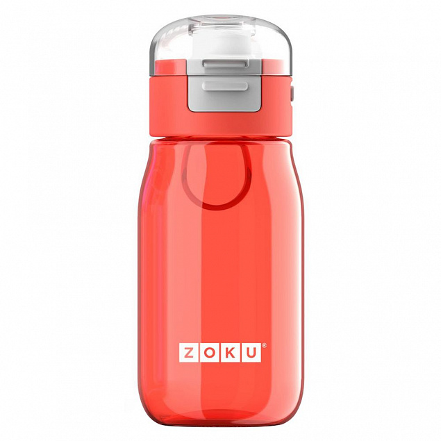 Детская бутылка для воды Zoku, красная с логотипом в Екатеринбурге заказать по выгодной цене в кибермаркете AvroraStore