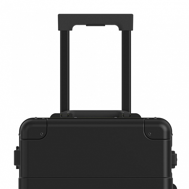 Чемодан Metal Luggage, черный с логотипом в Екатеринбурге заказать по выгодной цене в кибермаркете AvroraStore