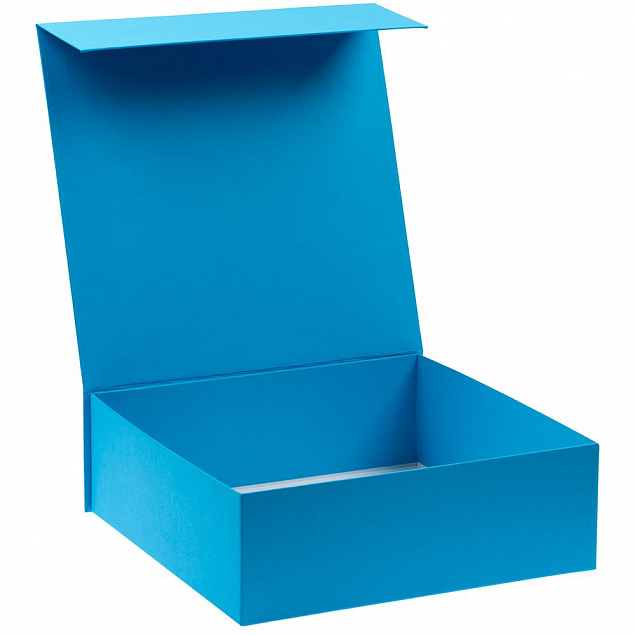Коробка Quadra, голубая с логотипом в Екатеринбурге заказать по выгодной цене в кибермаркете AvroraStore