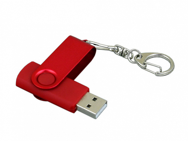 USB 2.0- флешка промо на 8 Гб с поворотным механизмом и однотонным металлическим клипом с логотипом в Екатеринбурге заказать по выгодной цене в кибермаркете AvroraStore