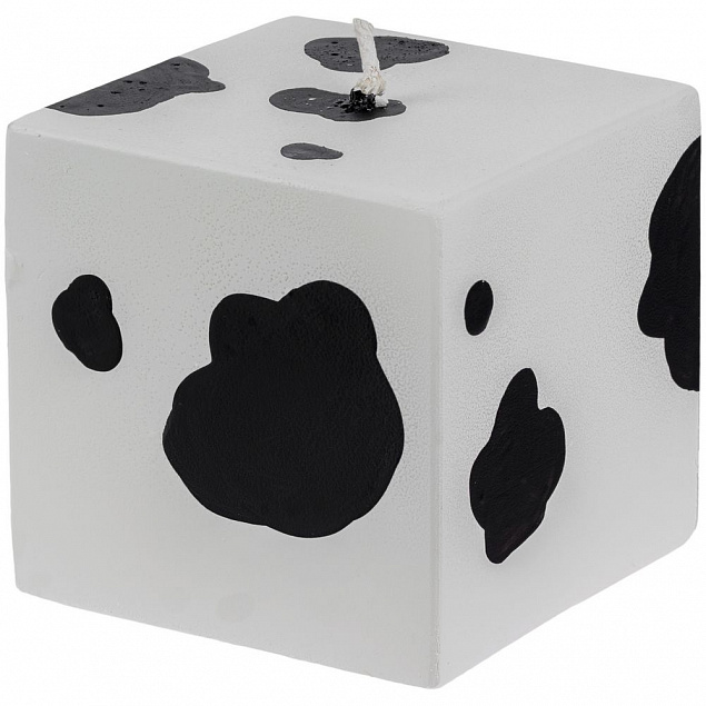 Свеча «Spotted Cow», куб с логотипом в Екатеринбурге заказать по выгодной цене в кибермаркете AvroraStore
