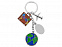 Брелок "Вокруг света" с логотипом в Екатеринбурге заказать по выгодной цене в кибермаркете AvroraStore