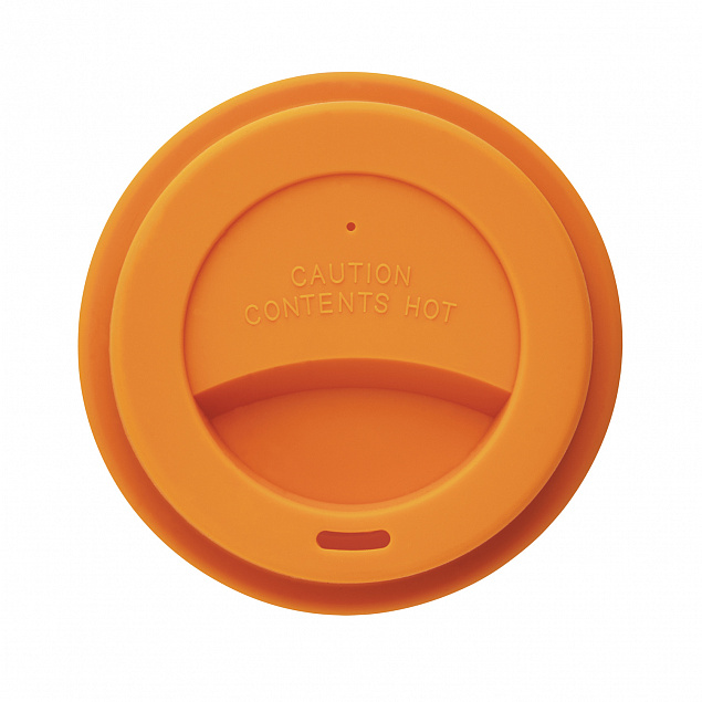 Стакан с крышкой PLA, 350 мл, оранжевый с логотипом в Екатеринбурге заказать по выгодной цене в кибермаркете AvroraStore