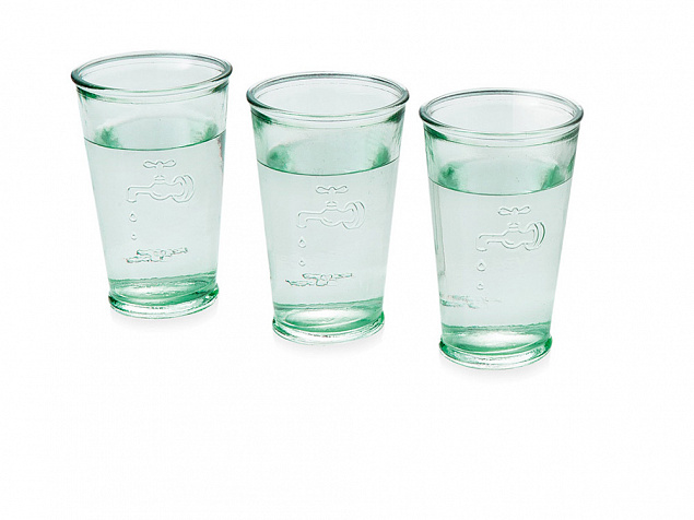 Набор из 3 стаканов для воды с логотипом в Екатеринбурге заказать по выгодной цене в кибермаркете AvroraStore