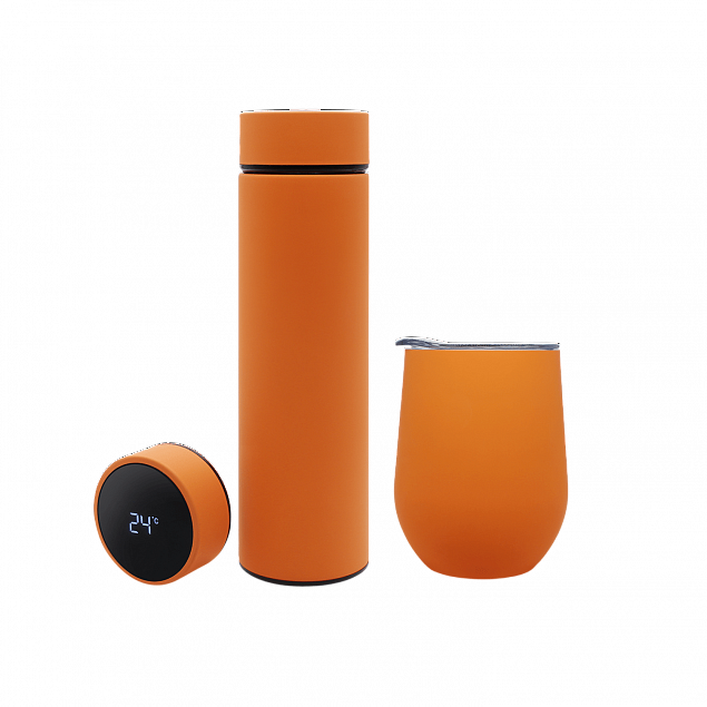 Набор Hot Box C (софт-тач) G, оранжевый с логотипом в Екатеринбурге заказать по выгодной цене в кибермаркете AvroraStore