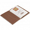 Обложка для паспорта, коричневая с логотипом в Екатеринбурге заказать по выгодной цене в кибермаркете AvroraStore