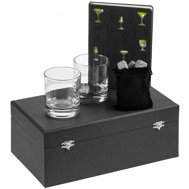 Набор «Культура пития», с бокалами и камнями для виски с логотипом в Екатеринбурге заказать по выгодной цене в кибермаркете AvroraStore