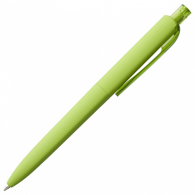 Ручка шариковая Prodir DS8 PRR-T Soft Touch, зеленая с логотипом в Екатеринбурге заказать по выгодной цене в кибермаркете AvroraStore