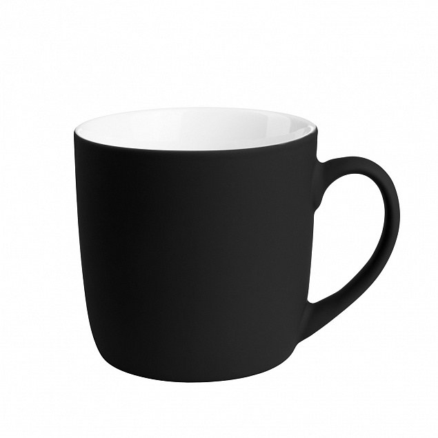 Керамическая кружка Viana, 380 ml, soft-touch, черная с логотипом в Екатеринбурге заказать по выгодной цене в кибермаркете AvroraStore