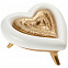 Шкатулка «Сердце», бело-золотая с логотипом в Екатеринбурге заказать по выгодной цене в кибермаркете AvroraStore