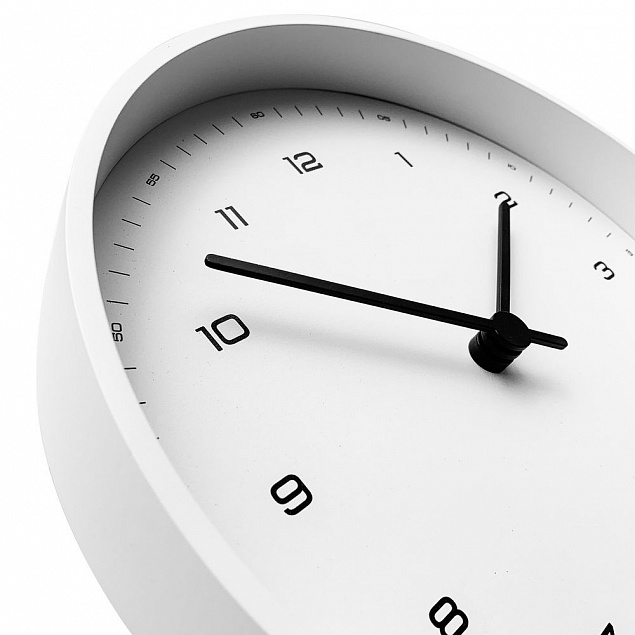 Часы настенные White, белые с логотипом в Екатеринбурге заказать по выгодной цене в кибермаркете AvroraStore
