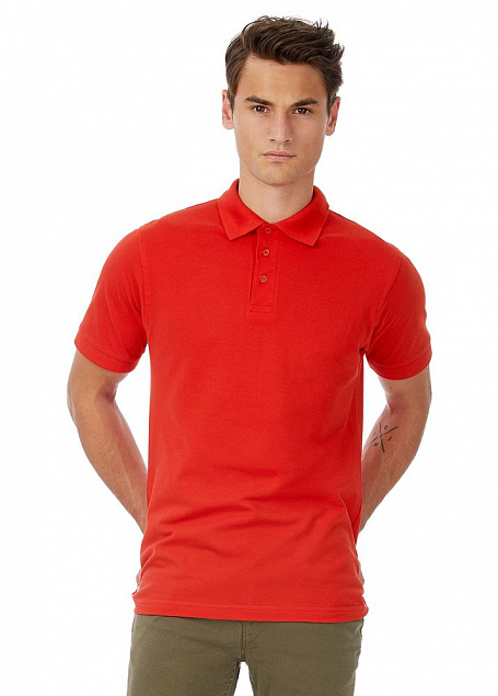 Рубашка поло Safran красная с логотипом в Екатеринбурге заказать по выгодной цене в кибермаркете AvroraStore
