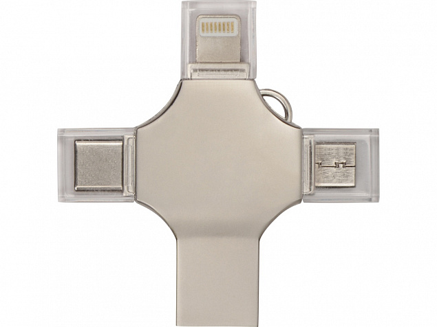 USB-флешка 3.0 на 32 Гб 4-в-1 «Ultra» с логотипом в Екатеринбурге заказать по выгодной цене в кибермаркете AvroraStore