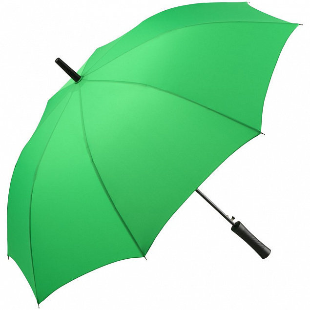 Зонт-трость Lanzer, светло-зеленый с логотипом в Екатеринбурге заказать по выгодной цене в кибермаркете AvroraStore
