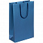Пакет бумажный «Блеск», средний, синий с логотипом в Екатеринбурге заказать по выгодной цене в кибермаркете AvroraStore