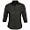 Рубашка женская с рукавом 3/4 EFFECT 140, черная с логотипом в Екатеринбурге заказать по выгодной цене в кибермаркете AvroraStore