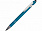 Ручка металлическая soft-touch шариковая со стилусом Sway, синий/серебристый с логотипом в Екатеринбурге заказать по выгодной цене в кибермаркете AvroraStore
