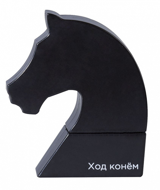 Флешка из серии «Ход конем», черная, 8 Гб с логотипом в Екатеринбурге заказать по выгодной цене в кибермаркете AvroraStore