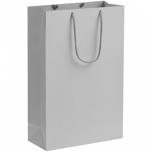 Пакет бумажный Porta, средний, серый с логотипом в Екатеринбурге заказать по выгодной цене в кибермаркете AvroraStore