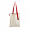Шопер Superbag (неокрашенный с красным) с логотипом в Екатеринбурге заказать по выгодной цене в кибермаркете AvroraStore
