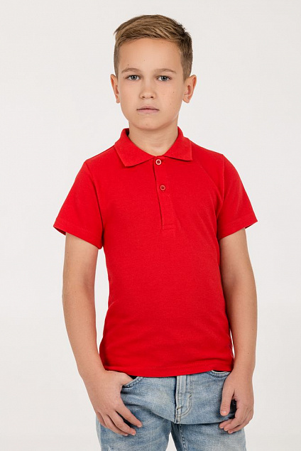 Рубашка поло детская Virma Kids, красная с логотипом в Екатеринбурге заказать по выгодной цене в кибермаркете AvroraStore