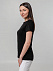 Футболка женская T-bolka Stretch Lady, черная с логотипом в Екатеринбурге заказать по выгодной цене в кибермаркете AvroraStore