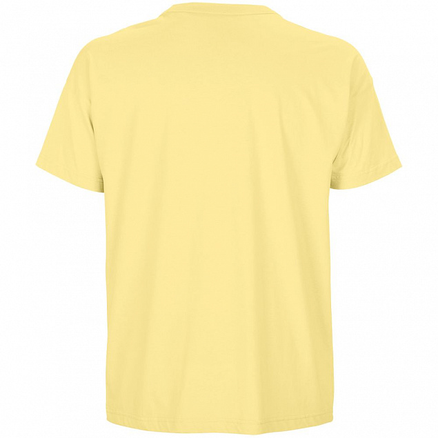 Футболка оверсайз мужская Boxy Men, светло-желтая с логотипом в Екатеринбурге заказать по выгодной цене в кибермаркете AvroraStore