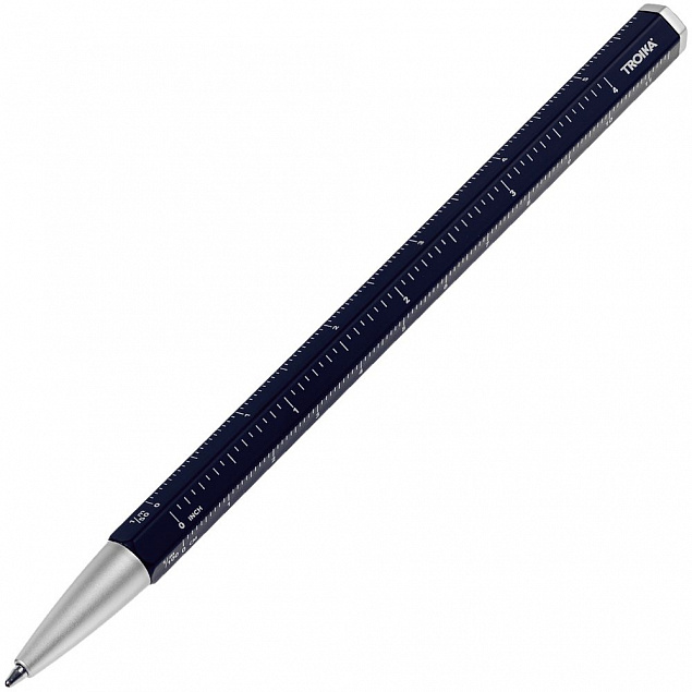 Ручка шариковая Construction Basic, темно-синяя с логотипом в Екатеринбурге заказать по выгодной цене в кибермаркете AvroraStore