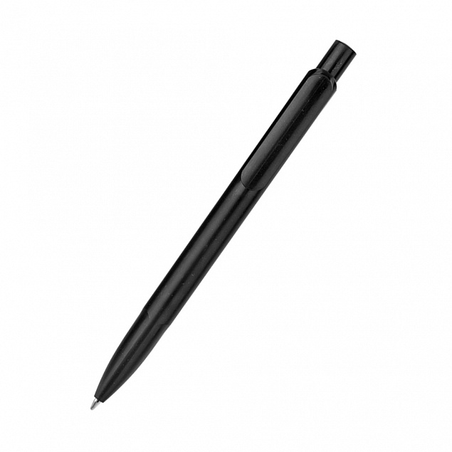 Ручка из биоразлагаемой пшеничной соломы Melanie, черная с логотипом в Екатеринбурге заказать по выгодной цене в кибермаркете AvroraStore