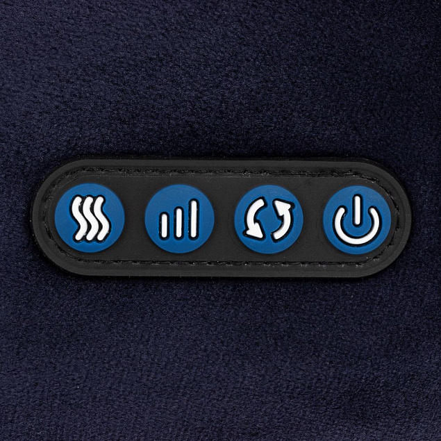 Дорожная подушка-массажер inRelax, синяя с логотипом в Екатеринбурге заказать по выгодной цене в кибермаркете AvroraStore