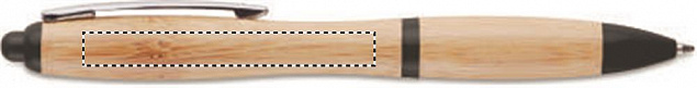 Ручка шариковая из бамбука и пл с логотипом в Екатеринбурге заказать по выгодной цене в кибермаркете AvroraStore