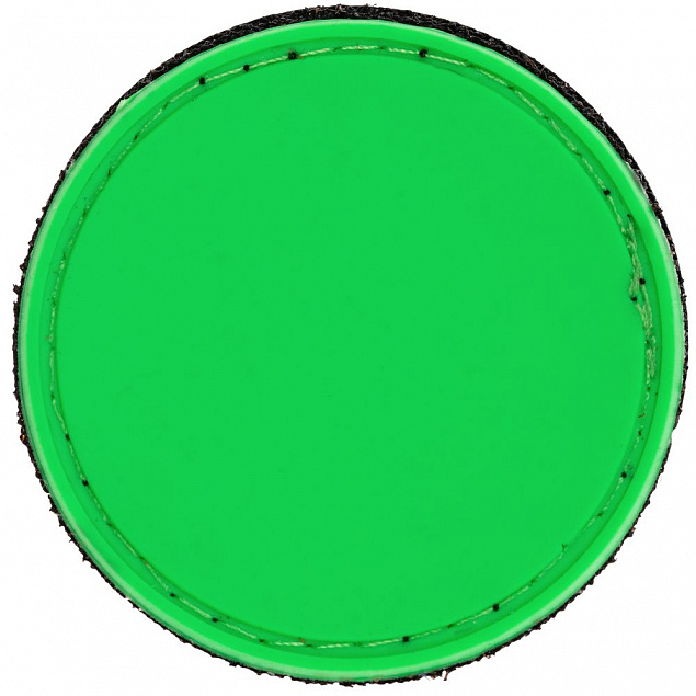 Лейбл из ПВХ с липучкой Menteqo Round, зеленый неон с логотипом в Екатеринбурге заказать по выгодной цене в кибермаркете AvroraStore