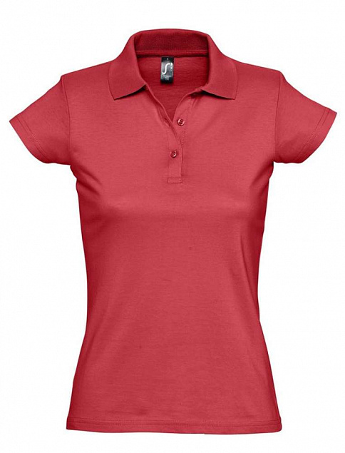 Рубашка поло женская Prescott Women 170, красная с логотипом в Екатеринбурге заказать по выгодной цене в кибермаркете AvroraStore